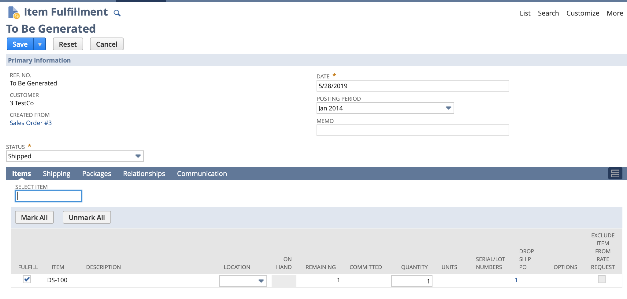 netsuite-drop-ship-item-fulfillment-form