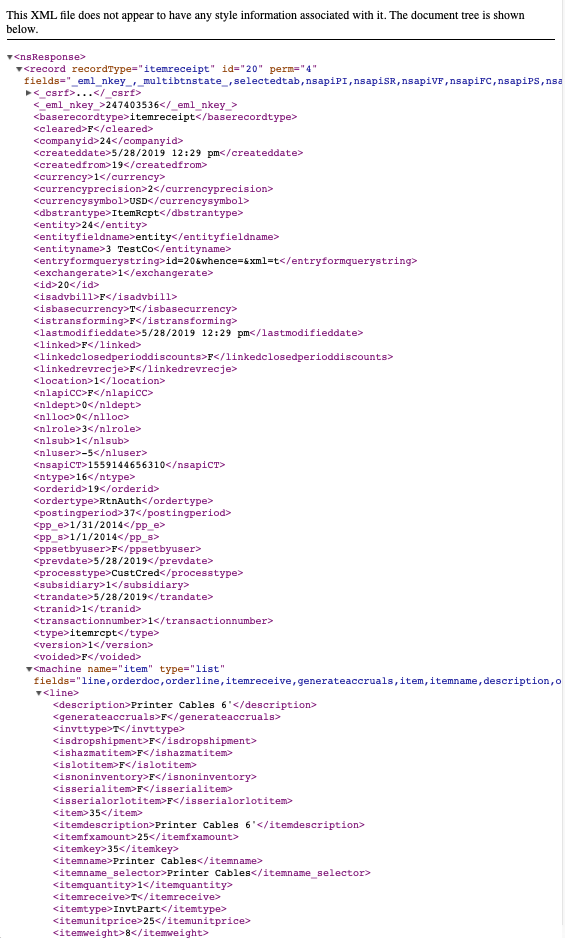 netsuite-item-receipt-xml